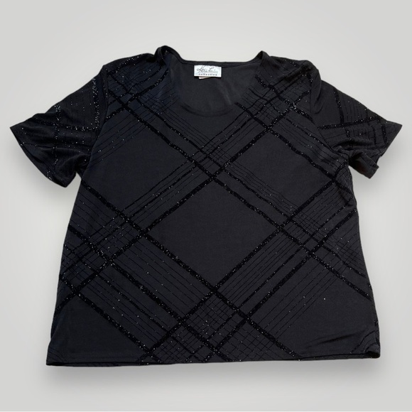 Vintage Kathie Lee Top Shirt Sparkly - Picture 11 of 11